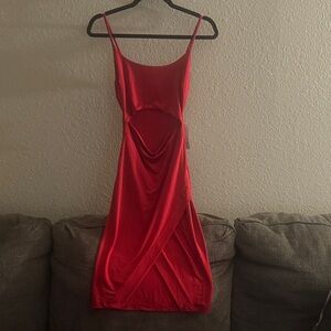 Elegant Red Women's Dress